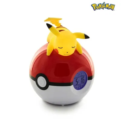 Produktbild von Pikachu Pokeball Wecker FM LED Lampe