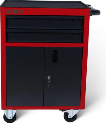 Produktbild von STIER Werkstattwagen Basic Kompakt, leer, mit Kunststoffabdeckung