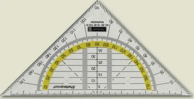 Produktbild von Geometrie-Dreieck 16cm glasklar Packung mit 10 Stück