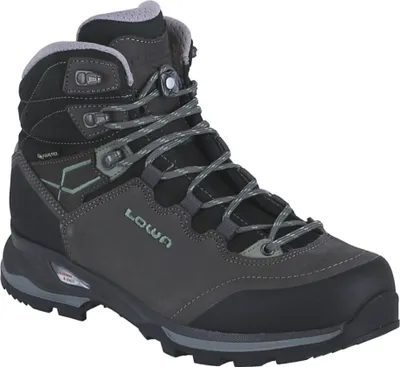 A single hiking boot is shown against a white background.