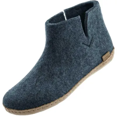 Produktbild von Glerups Stiefel Modell G mit Ledersohle - Dein natürlicher Hüttenschuh aus Gotland-Wolle: denim / 42 Farbe: denim Größe: 42