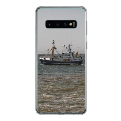 Produktbild von MuchoWow® Handyhülle Schutzhülle Hülle für Samsung Galaxy S10 Nordsee - Fischerboot - Wasser Silikon Softcase Handy Hülle - Handytasche