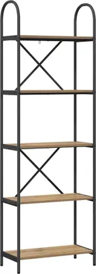 Produktbild von "2026 MODERNE" Bücherregal - Standregal - Wohnzimmerschrank - Artisan-Eiche 60 x 30 x 183 cm Holzwerkstoff - Lagerregal Bücherregale CC5771140
