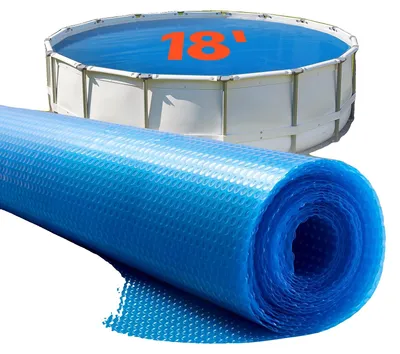 Produktbild von VEVOR Solar Pool Cover, 28 x 14 ft Rechteckige Solarfolie für Pools, Unterirdischer und Überirdischer Swimmingpool Solarabdeckung, 16 mil Solarabdeckungen Blau, 12 mil, 5486 mm