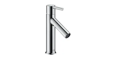 Zdjęcie produktu dla AXOR Starck Einhebel-Waschtischmischer 100 mit Hebelgriff mit Zugstangen-Ablaufgarnitur hansgrohe