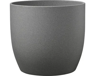 Produktbild von Blumentopf Soendgen Basel Stone Keramik Ø 16 cm H 15 cm dunkelgrau