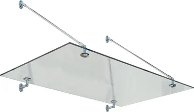 Produktbild von Palram - Canopia Vordach Taurus 1400 silber 91x140 cm