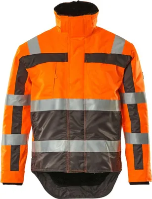 Produktbild von MASCOT 07223-880-14888-2XL, Jacke, Unisex, Anthrazit, Orange, 2XL, 116 cm, Polyester