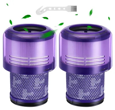 HEPA-Filter für Dyson V11/V15, 2er Pack + Bürste