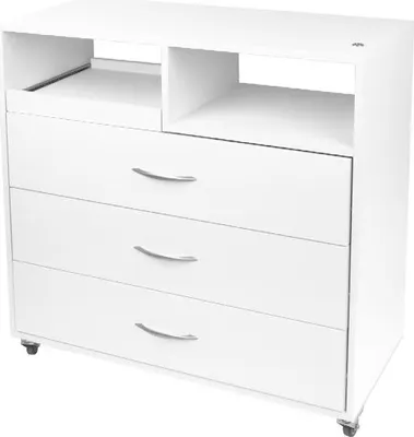 Produktbild von Kosmetischer Podologiewagen mit Schubladen Y-200 – weiß