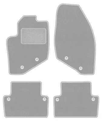 Productafbeelding van Velours automatten voor Volvo XC70 II 2000-2007 (stationwagen) – 4-delig, grijs, op maat – Wielganizator OSLO