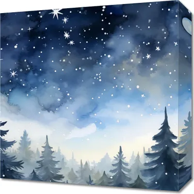 Obrázek produktu pro Obraz 40x40cm Tajemniczy Las o Zmierzchu