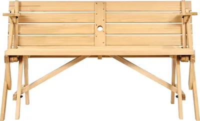 Obrázok produktu pre SucceBuy Drevený piknikový stôl a lavica 2 v 1, konvertibilný a univerzálny