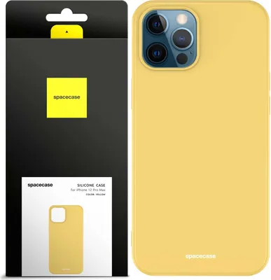 Obrázek produktu pro Silikonové pouzdro SPACECASE Silicone Case pro iPhone 12 Pro Max Žlutá