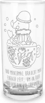 Produktbild von Mr. & Mrs. Panda Wasserglas Nachtfalter Schaumbad 200 ml - Transparent - Geschenk, Lustige Sprüche, Träumen, Badezimmer, Baden, Longdrinkglas, Bad, Cocktailglas, Tasse