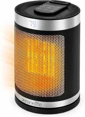 Zdjęcie produktu dla SereneLife, inteligentny grzejnik 1500W, PTC, ceramiczny, cichy i energooszczędny, z funkcją WiFi i termostatem