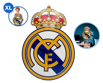 Produktbild von Real Madrid Mdf-wanduhr Mehrfarbig  Kinder Mehrfarbig One Size