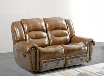 Produktbild von Leder Sofa 2 Sitzer Sofa Polster Sofas Design Couch Möbel Zweisitzer Neu