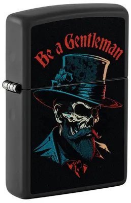 Produktbild von Zippo Feuerzeug Be a Gentleman 60007384 schwarz matt Sturmfeuerzeug