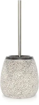 Produktbild von Toilettenbürstenhalter, schwarz - Marmorablagebox, 15 cm
