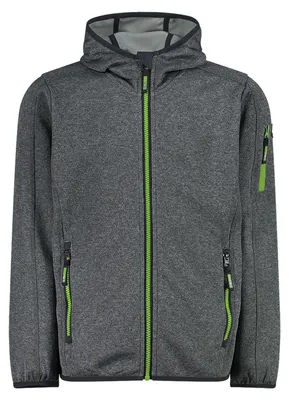 Produktbild von CMP Kinder Sweatshirt mit Kapuze aus Knit Tech Fleece grau 152