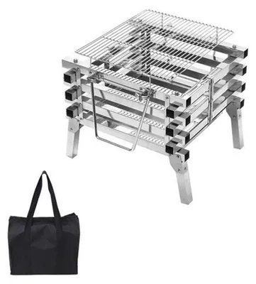 Produktbild von Tragbarer Edelstahl-Holzofen für Camping