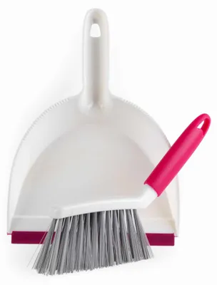 Mini-Kehrschaufel-Set, antibakteriell, mit Silberphosphat, ergonomisch