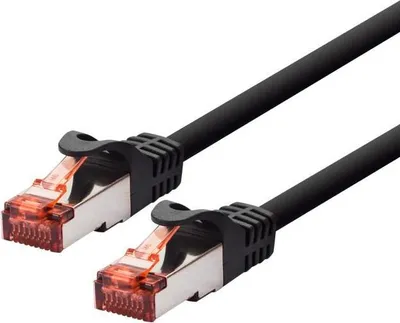 Immagine prodotto di LOGON TCF66F003BL Cavo di rete nero 0,3 m Cat6a F/UTP (FTP) (TCF66F003BL)