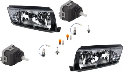 Produktbild von Scheinwerfer kompatibel zu Skoda Fabia 6Y 99-08 Leuchtmittel Li Re m. Stellmotor 6Y0941295 6Y1941015P 6Y1941015F 6Y1941016P 6Y1941016F Johns
