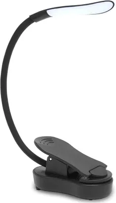 Obrázek produktu pro Čtecí lampička na knihu - LED lampa na čtení - Ideální pro čtení v posteli - 7 LED diod, flexibilní - Nabíjení přes USB - Černá barva