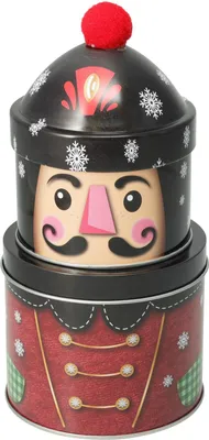 Productafbeelding van Patrová kerstdoos in de vorm van een notenkraker, 22 cm – meerkleurig, H&L