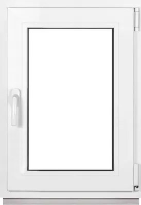 Obrázok produktu pre Pivničné okno Biele 500X700 mm s dvojitým zasklením (32 mm) Výklopno-otočné DIN pravé