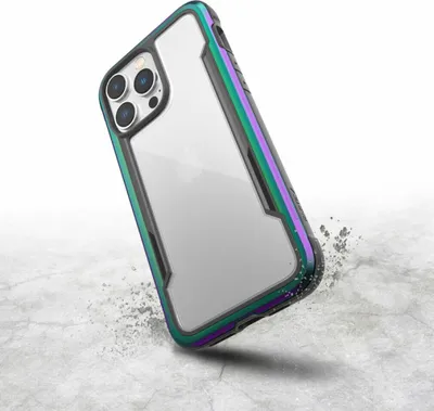Produktbild von X-Doria Raptic Shield - Aluminiumgehäuse iPhone 14 Pro Max (Falltest 3m) (irisierend)