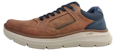 Image de Chaussures de sport pour hommes Rieker, lacets, couleur marron, style décontracté
