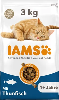 Imagen del producto de Alimento para gatos adultos IAMS, sabor a atún, 3 kg
