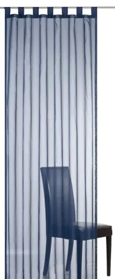 Produktbild von Elbersdrucke Plana 11 Schlaufenschal transparenter Vorhang dunkelblau 140 x 245 (BxH) cm