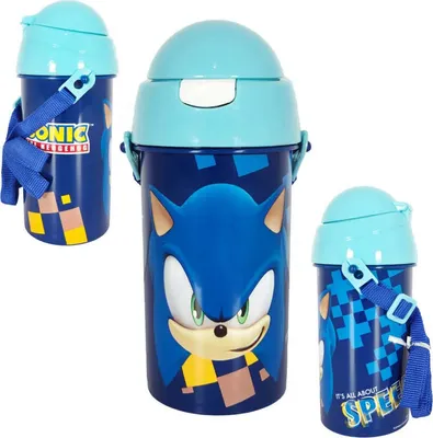 Immagine prodotto di Bottiglia Sonic The Hedgehog con cannuccia 500 ml