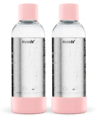 Produktbild von Mysoda 1L Wasserflaschen 2er-Set (PET), Pink
