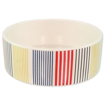 Image de Bol en céramique DOG FANTASY rayures colorées 16 cm 0.77 l