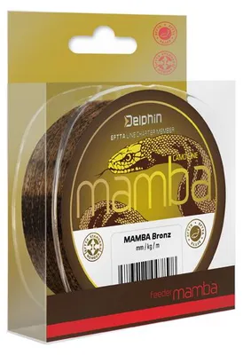 Obrázok produktu pre DELPHIN MAMBA Feeder, 200 m, 0,18 mm, 2,9 kg, hnedá, monofilová rybárska šnúra, 101002729