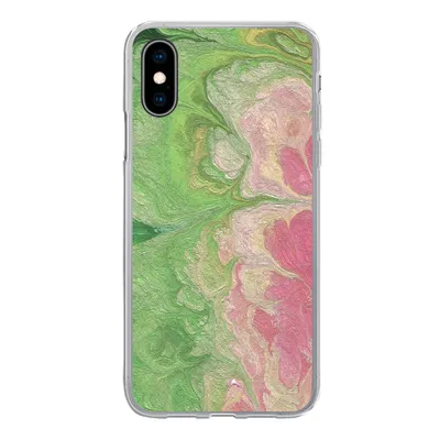 Produktbild von MuchoWow® Handyhülle Schutzhülle Hülle für iPhone X Farbe - Kunst - Psychedelisch Silikon Softcase Handy Hülle - Handyhülle