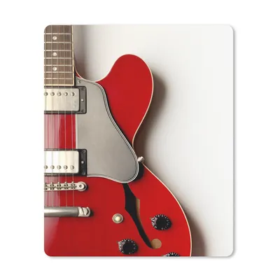 Produktbild von MuchoWow® Mauspad Mousepad Eine rote E-Gitarre 30x40 cm - Mousepads - Maus Mat - Pad - Mausunterlage - Mausmatten