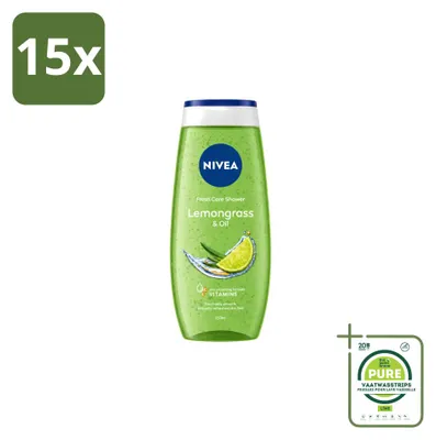 Produktbild von 15 x Nivea Douchegel Lemon & Oil - 250 ml - Großpackung - 15 Stücke