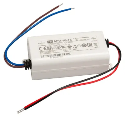 Produktbild von MEANWELL APV-16-15 - LED Schaltnetzteil ohne PFC - 15W 15V/1A CV