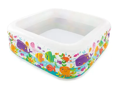 Produktbild von Intex 57471, Aufblasbarer Pool, 340 l, Quadrat, 2 Jahr(e), Vinyl, Mehrfarbig