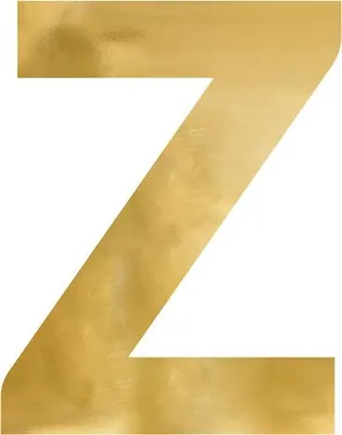 Produktbild von Spiegelbuchstabe „Z“, gold, 47x60 cm
