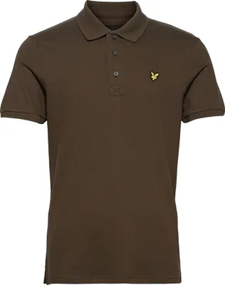 Immagine prodotto di Polo Lyle & Scott Slim Fit in cotone marrone unicolore 3 bottoni