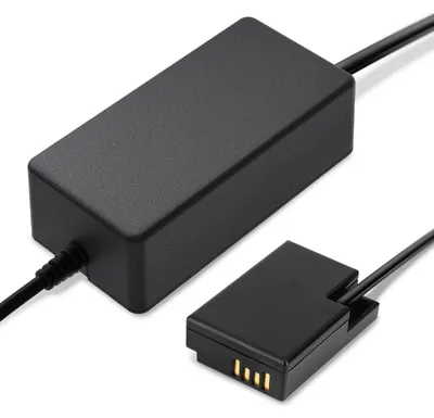 Immagine prodotto di subtel Alimentatore ACK-E18 compatibile con ca. 3m + DC Coupler accu Adattatore, Alimentazione da corrente di rete Accoppiatore CC, dummy battery