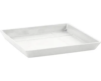 Produktbild von Blumentopf Untersetzer Ecopots Rotterdam Kunststoff 28 x 28 x 3 cm weiß