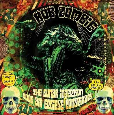 Produktbild von Rob Zombie - The Lunar Injection Kool Aid Eclipse Conspiracy (Limited) (Blue/Bottle Green/Black/Bone Splatter Coloured) (LP)